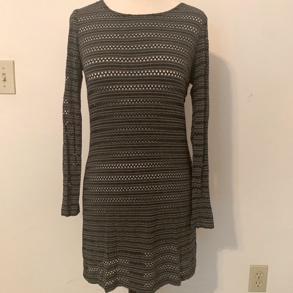 Only Hearts Gray and Black Dress, S